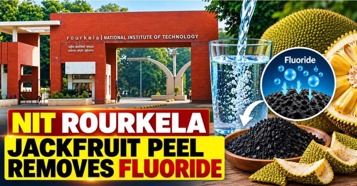 NIT Rourkela Develops Jackfruit Peel-Based Material to Remove Fluoride from Water