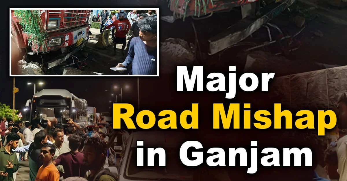Two Killed, Several Injured as Truck Rams Multiple Vehicles in Ganjam