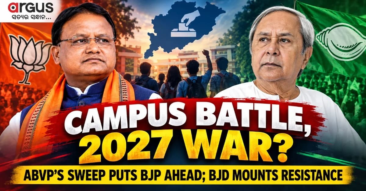 Political Analysis| Campus to Panchayat: How BJP, BJD Spinning Student Polls into Ultimate 2027 War Machine