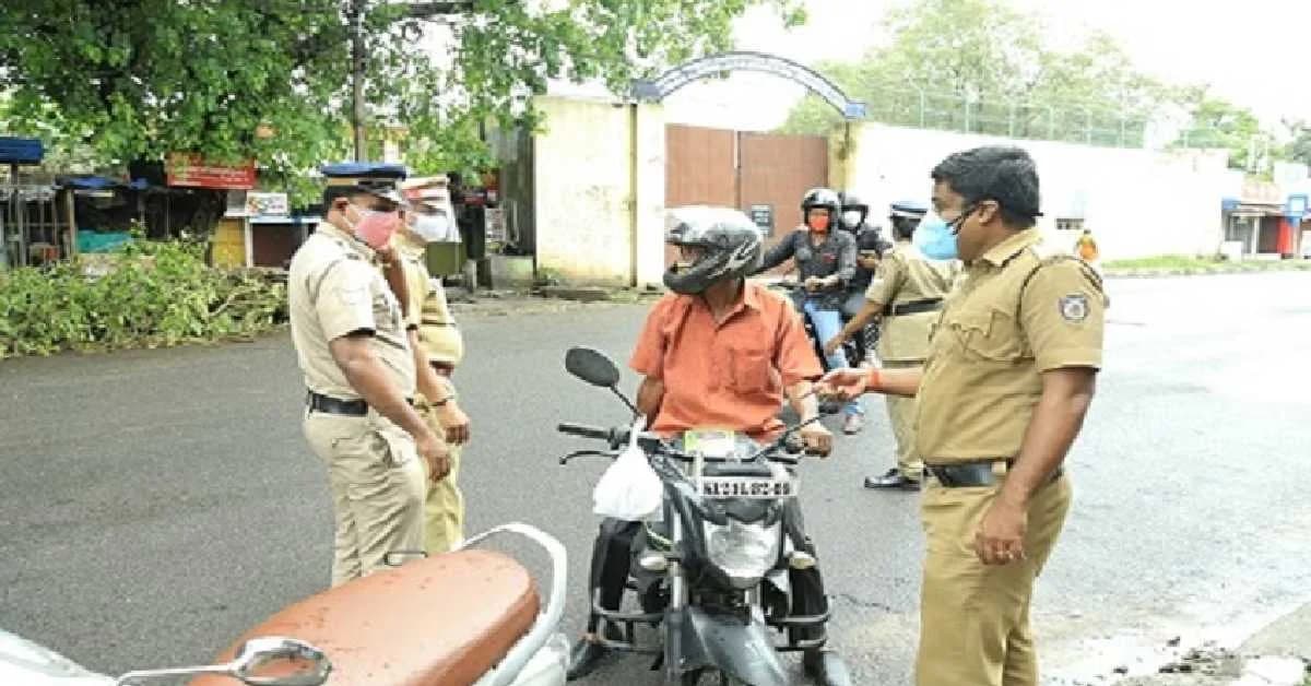 Biker Abandons Wife after She Falls during Police Checking