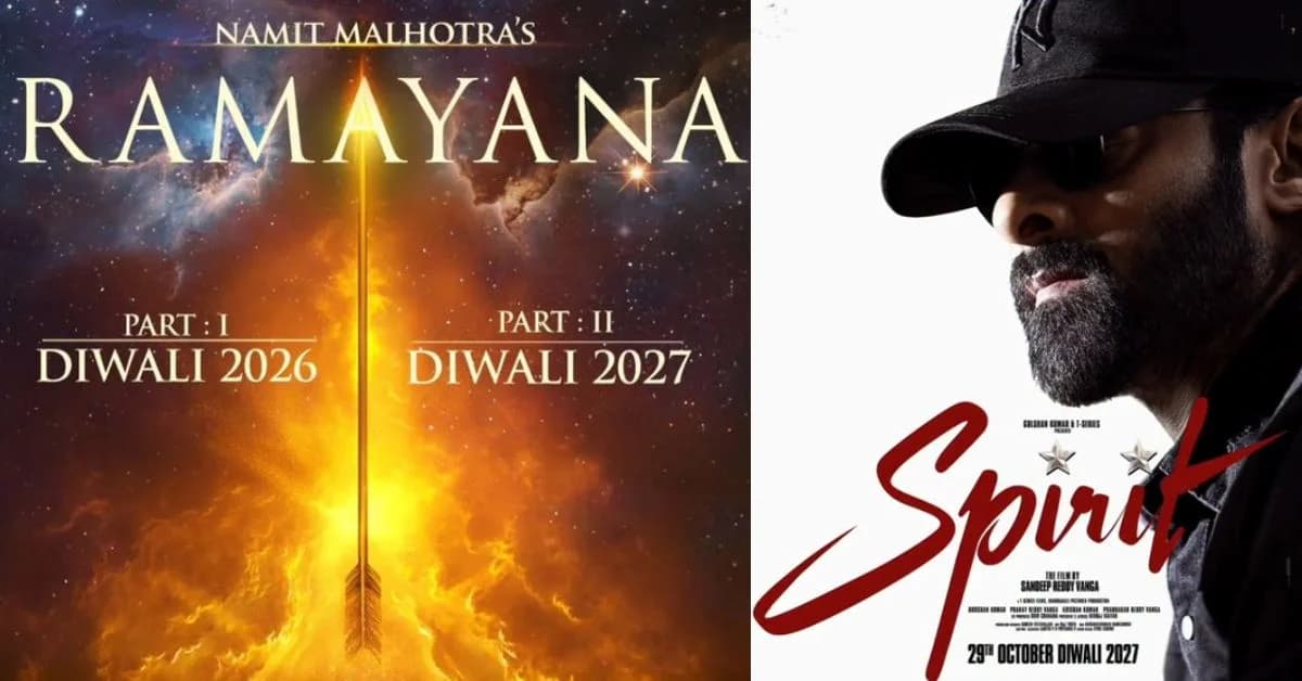 Prabhas’ Spirit Locks Diwali 2027 Release, to Clash with Ramayana Part 2