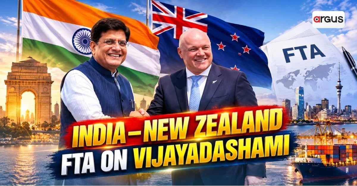 India–New Zealand FTA to Take Effect on Vijayadashami; New Opportunities for Indian Exporters