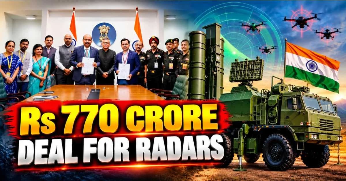 Govt Inks Rs770 Crore Deal with BEL for New-Generation Army Radars