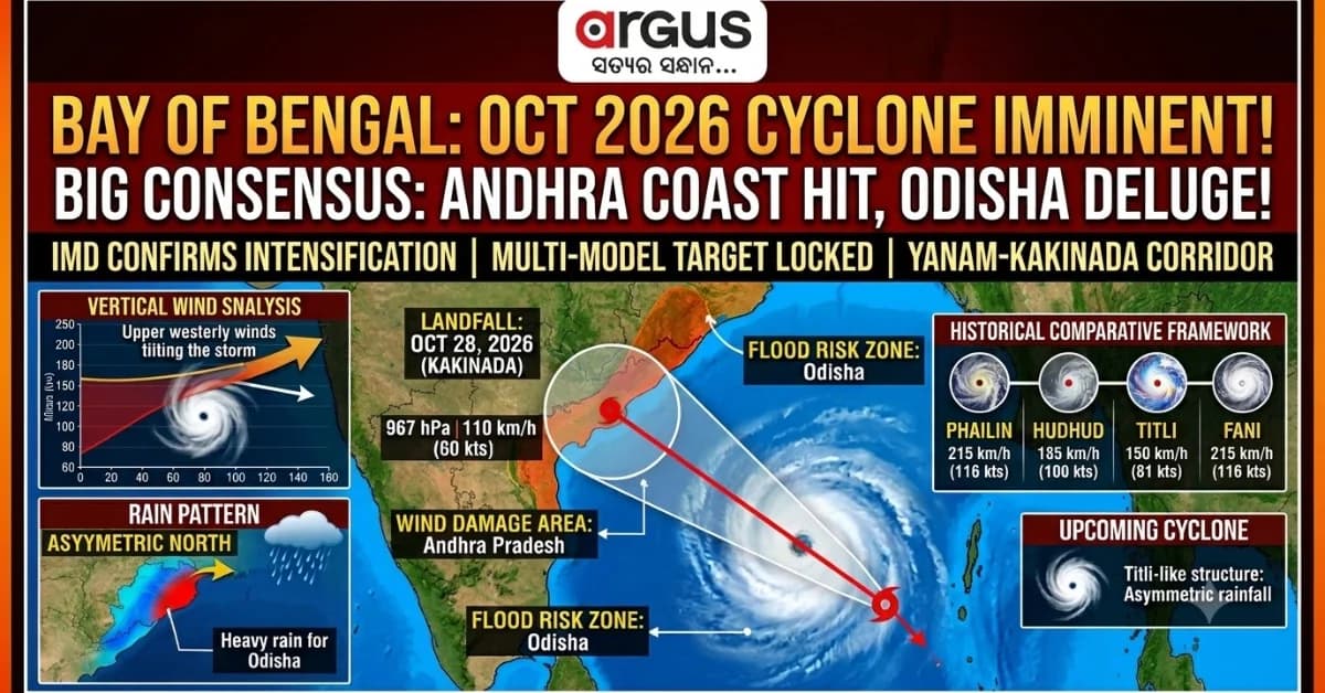 EXCLUSIVE| Another Cyclone Titli Loading in Bay; Landfall Likely on Oct 28 Between Macchilipatnam and Vishakapatnam!