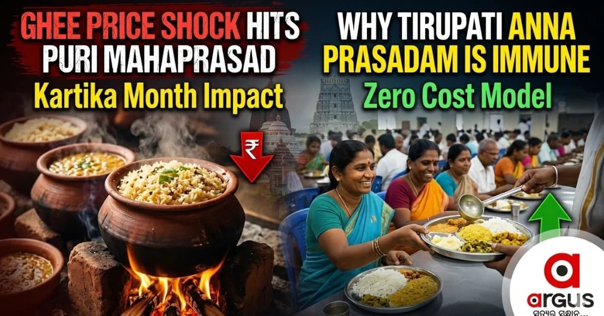 Special Report | As Omfed Ghee Prices Hit Puri Mahaprasad in Kartika Month, How Tirupati Stays Immune to Inflation