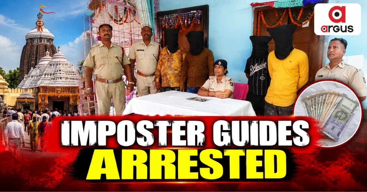 Four Imposter Guides Arrested Near Jagannath Temple in Puri