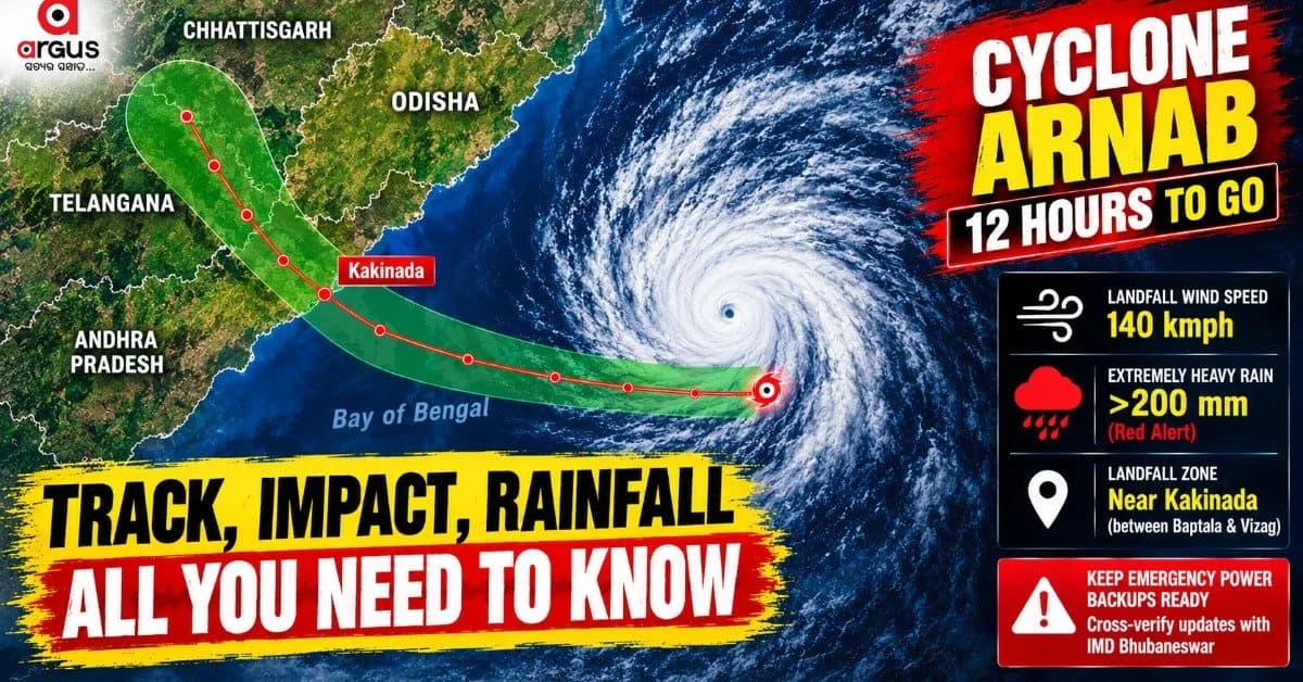EXCLUSIVE| Cyclone Arnab to form past midnight: Which Odisha districts will its 'Muscular Right Arm' pound? Timeline inside