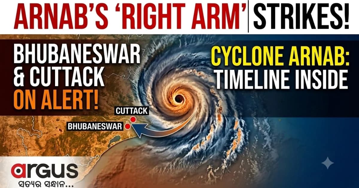 EXCLUSIVE | Cyclone Arnab Cloud Structure Revealed: 'Right Arm' to Bring Lashing Rains to Bhubaneswar, Cuttack – Check Timeline to Stay Safe