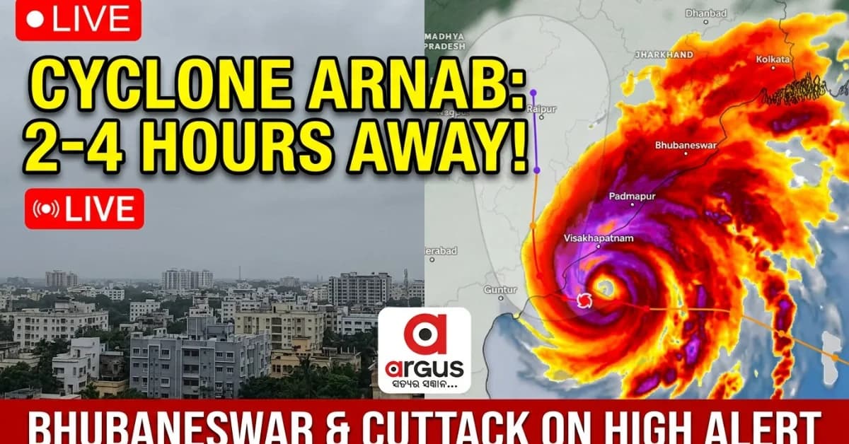 EXCLUSIVE| Cyclone Arnab Alert: Hurry Up, Radar images Show Heavy Rain Cloud Bands 2 – 4 hrs Away from Bhubaneswar, Cuttack
