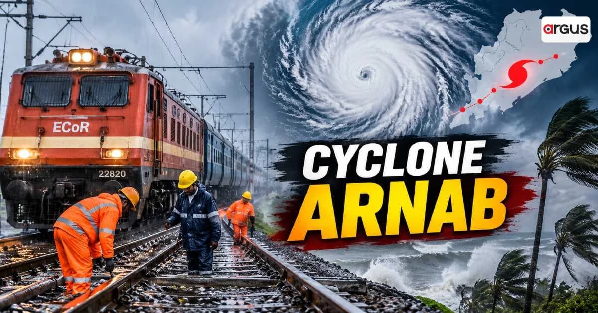 Cyclone Arnab: ECoR Activates War Room, Puts Rail Network on High Alert