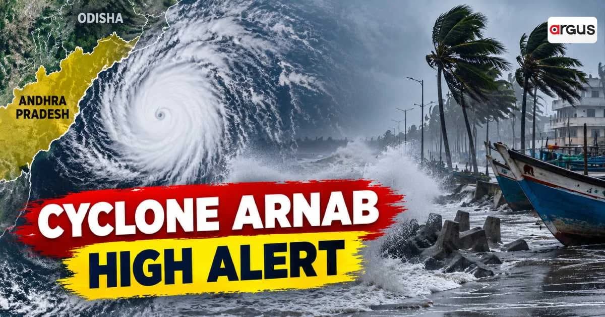 Cyclone Arnab Nears Andhra Coast, Bringing Heavy Rain and Gusty Winds