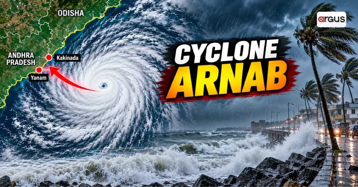 Cyclone Arnab’s Landfall Process Begins Near Yanam, Close to Kakinada