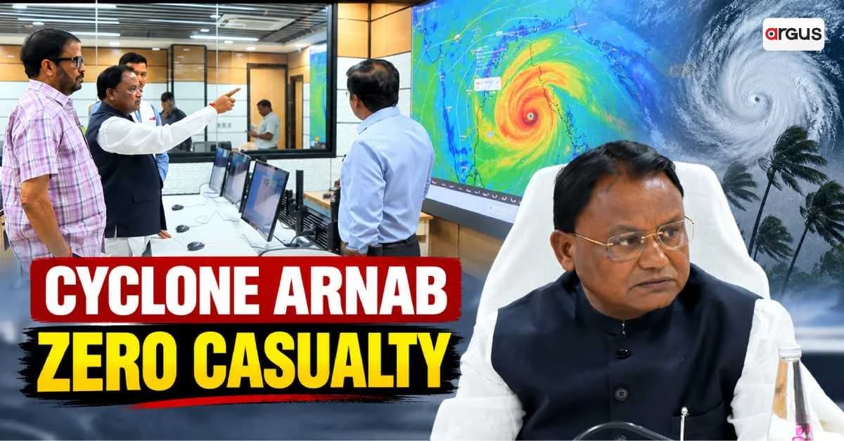 Cyclone Arnab: Odisha Achieves Zero Casualty Goal, CM Majhi Reviews Situation at SRC Control Room