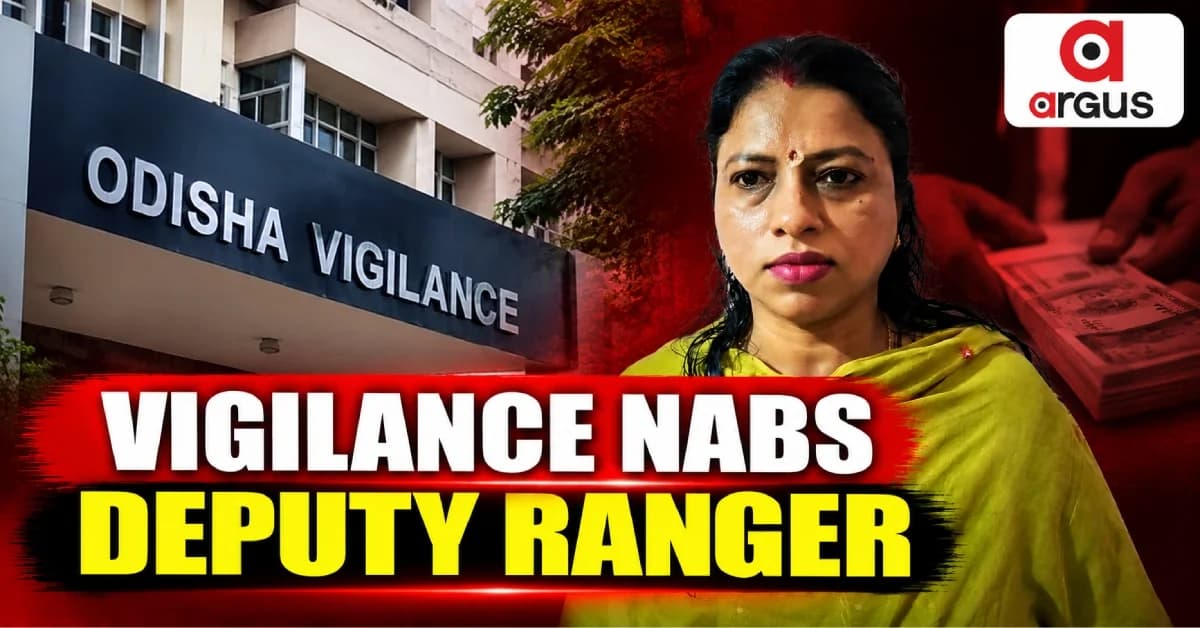 Odisha Vigilance apprehends Phulnakhara Deputy Ranger while accepting Rs 1 lakh bribe