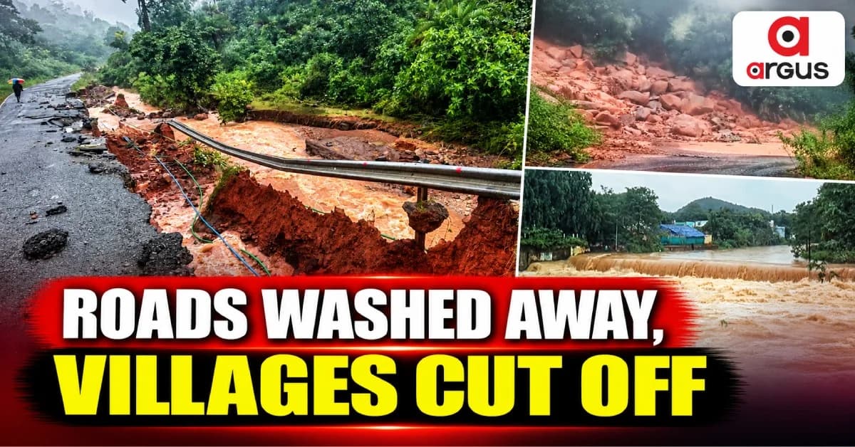 Cyclone Arnab aftermath: Landslides cut off villages in Odisha's Gajapati district, Harabhangi river swells
