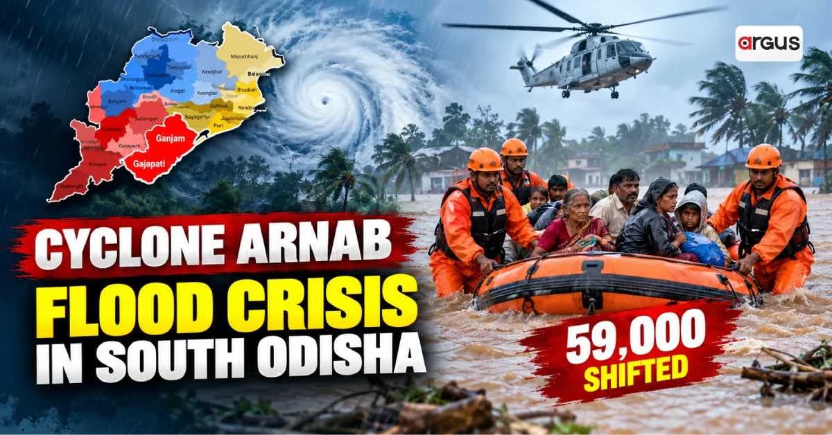 Southern Odisha Reels Under Floods After Cyclone Arnab; Over 59,000 Evacuated