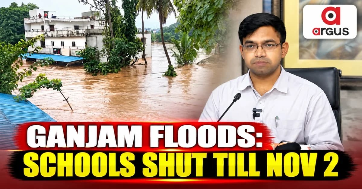 Schools in Odisha's Ganjam district to remain closed till November 2 amid flood situation