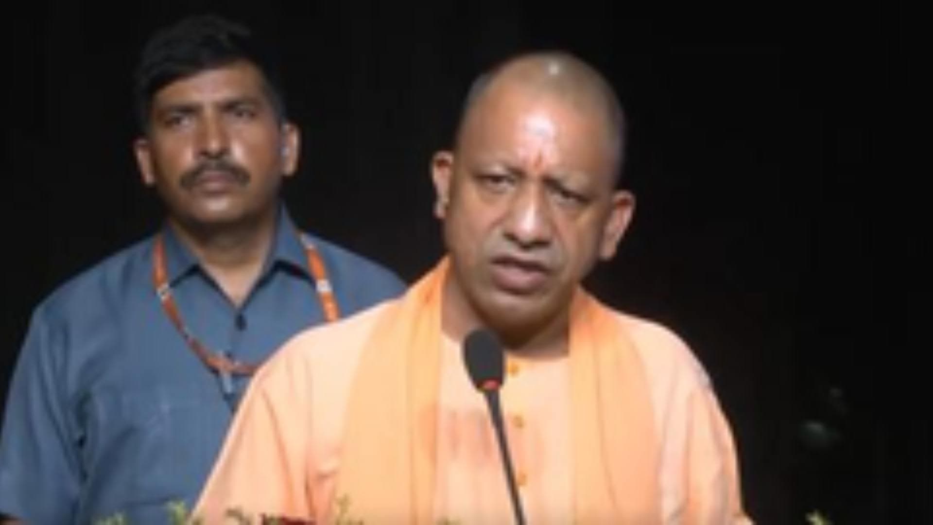 UP CM Yogi Adityanath Lays Foundation Stone For Several Projects In Mathura On Eve Of Janmashtami