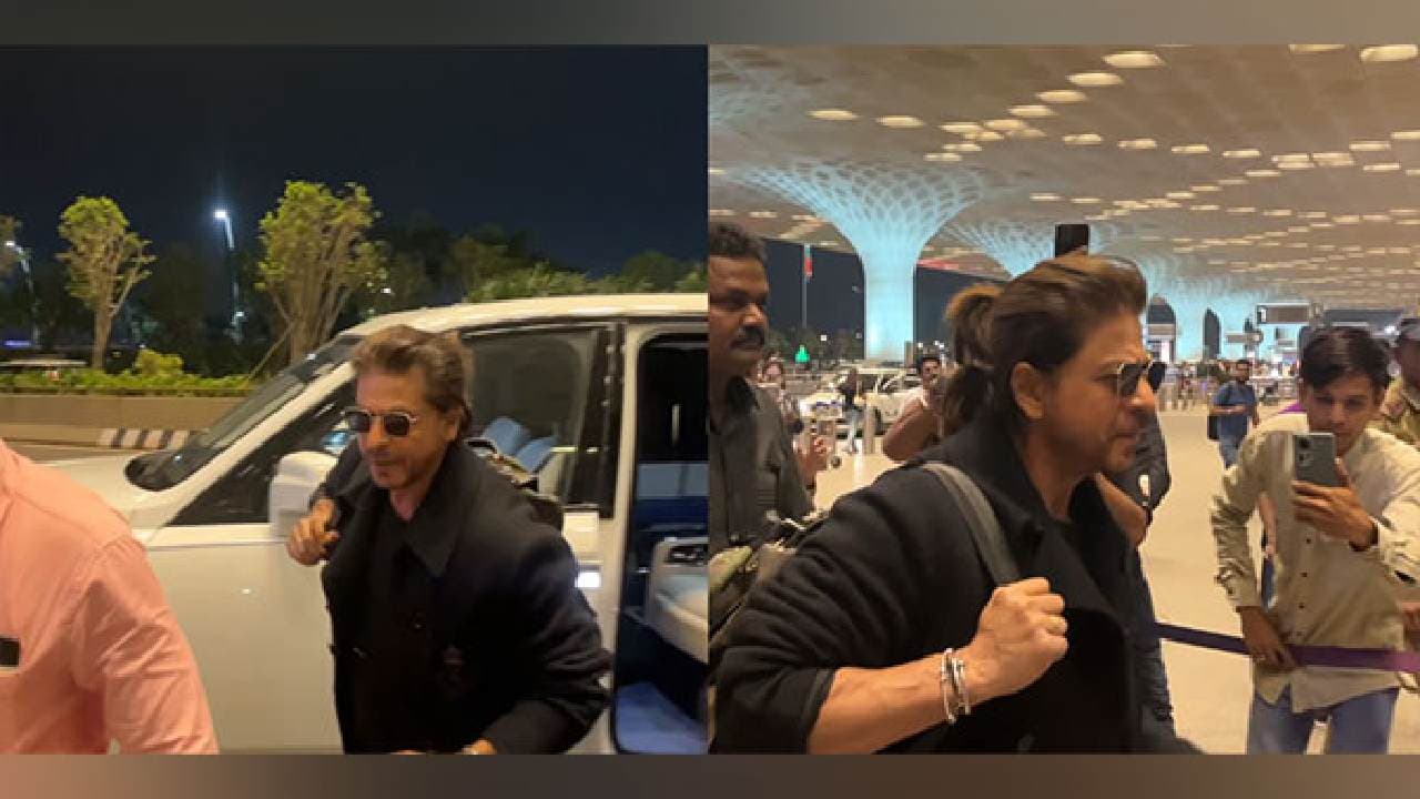 Shah Rukh Khan slays airport fashion in all-black outfit
