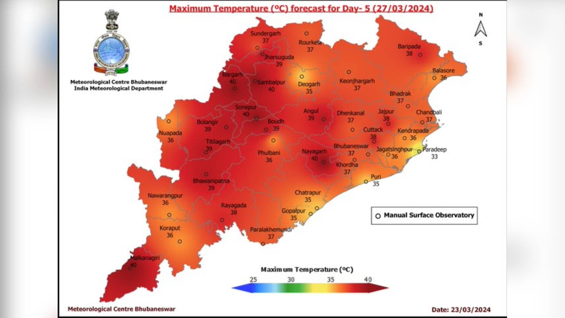 Mercury To Rise Upto 3 To 5 Degrees In Odisha: IMD