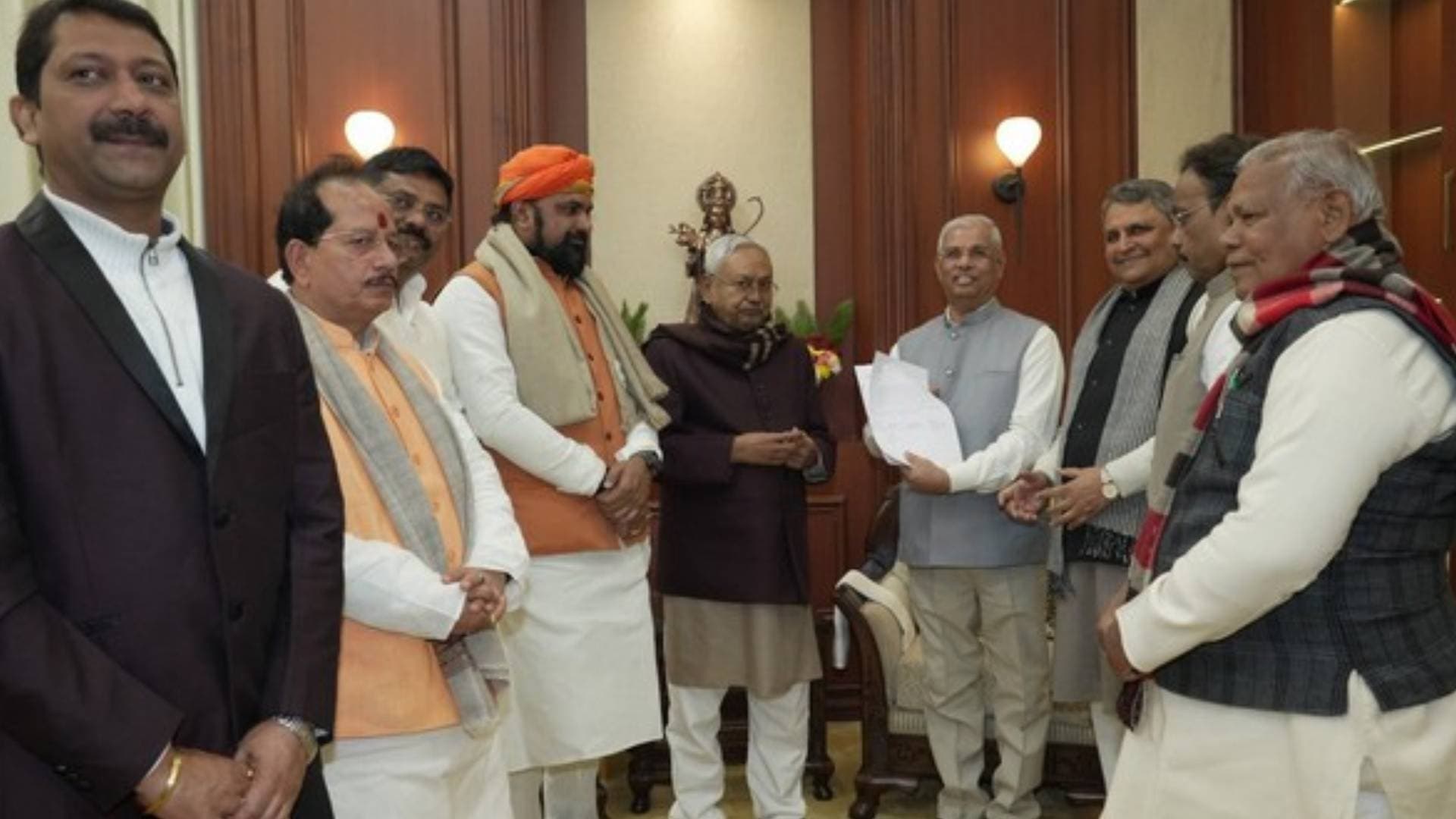 Nitish To Take Oath As CM Along With Deputies Samrat Chaudhary & Vijay Sinha At 5 PM Today