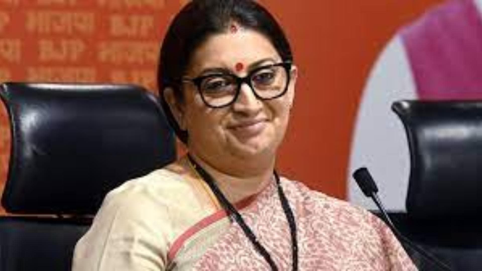 Union Minister Smriti Irani To Campaign In Odisha Tomorrow
