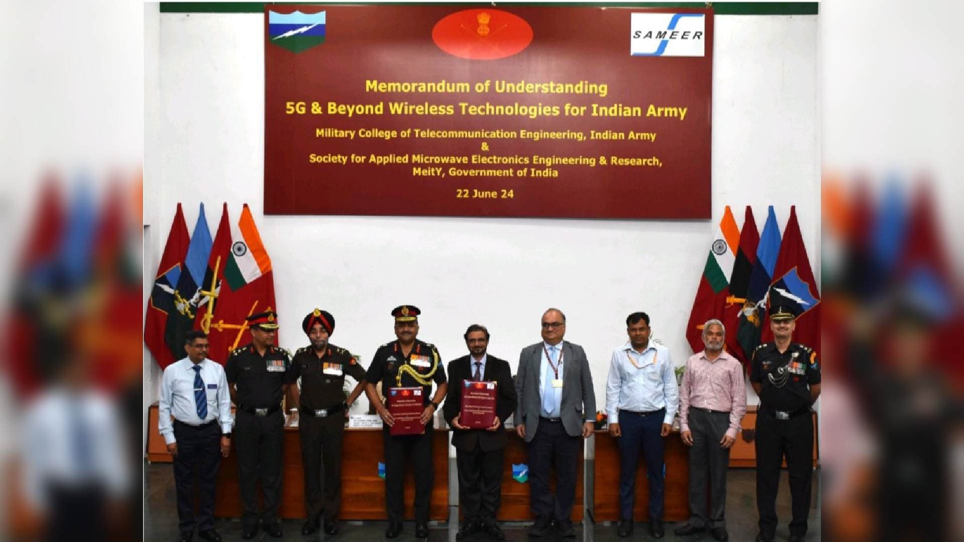 Indian Army Signs MoU for 'Next Generation Wireless Technologies'