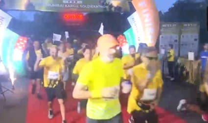 Former Army Chief Gen VK Singh Flags Off Mumbai Kargil Soldierathon 2024