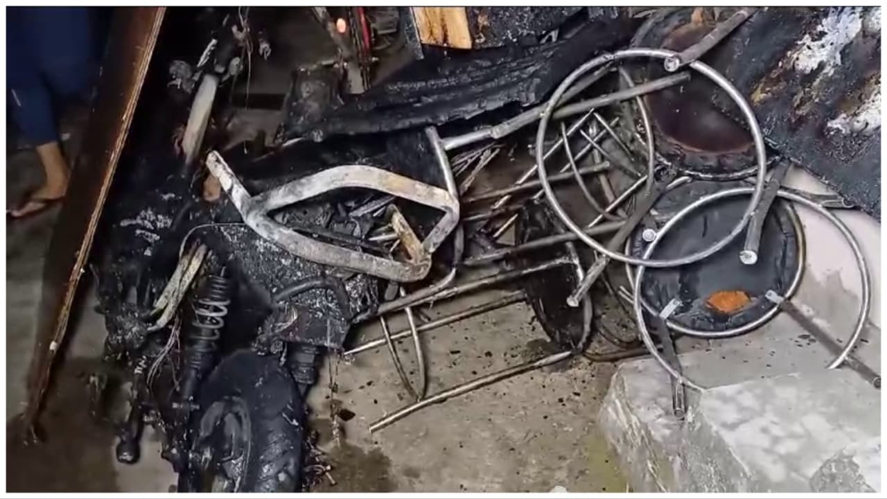 EV Showroom Catches Fire In Cuttack