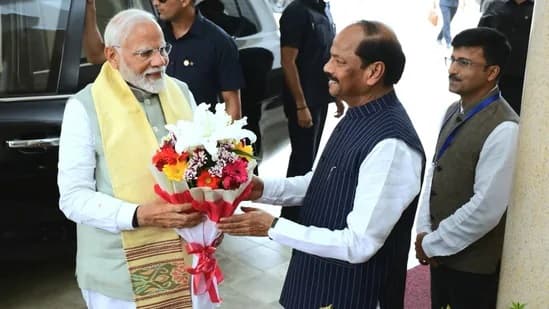 PM Modi In Bhubaneswar For Odisha CM-Designate Mohan Majhi's Oath-Taking Ceremony