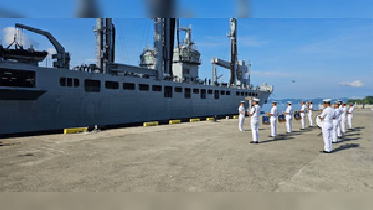 INS Delhi And Shakti Make Port Call At Malaysia's Kota Kinabalu