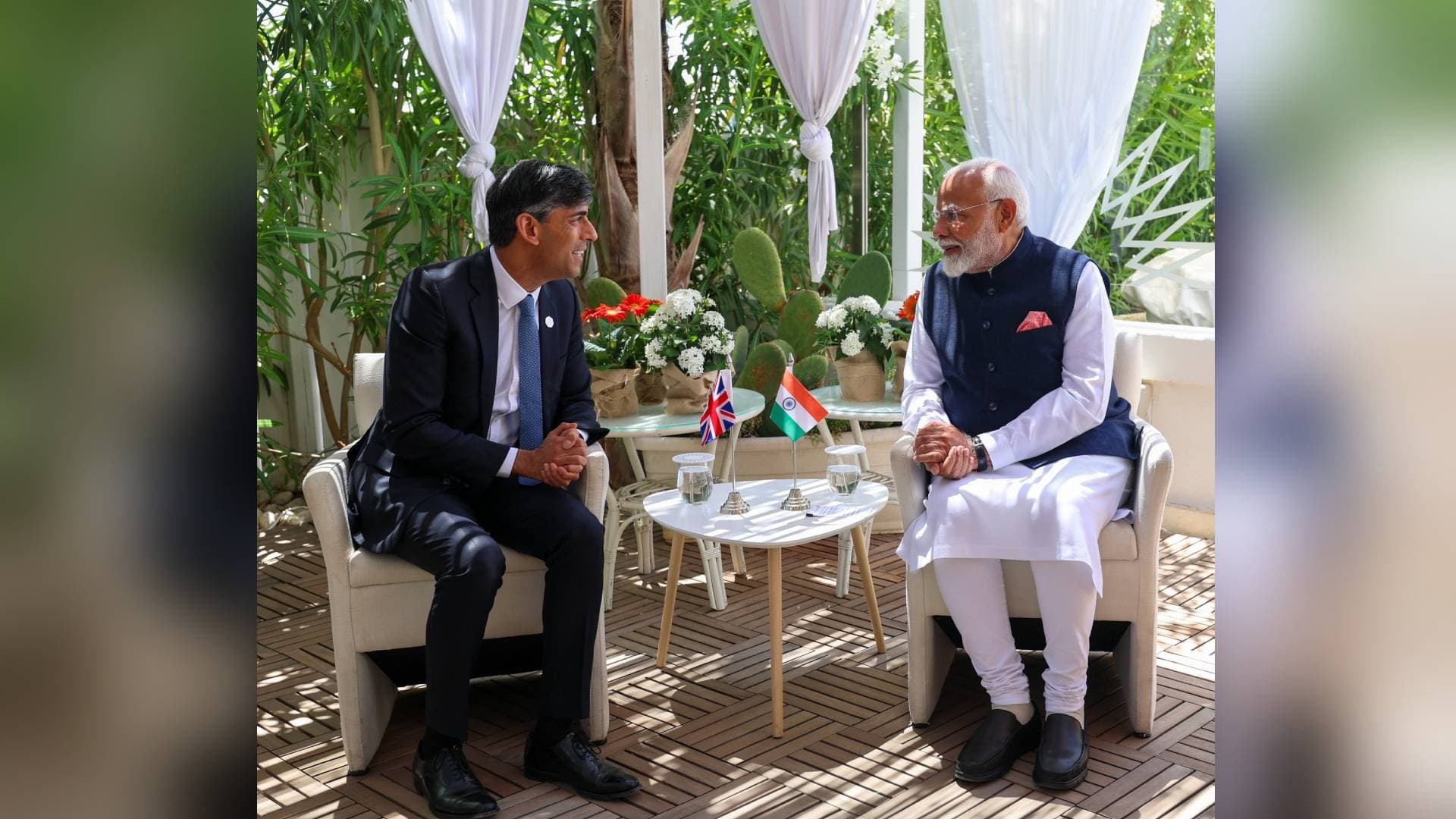 PM Modi Holds Bilateral Meeting With UK PM Rishi Sunak On Sidelines Of G7