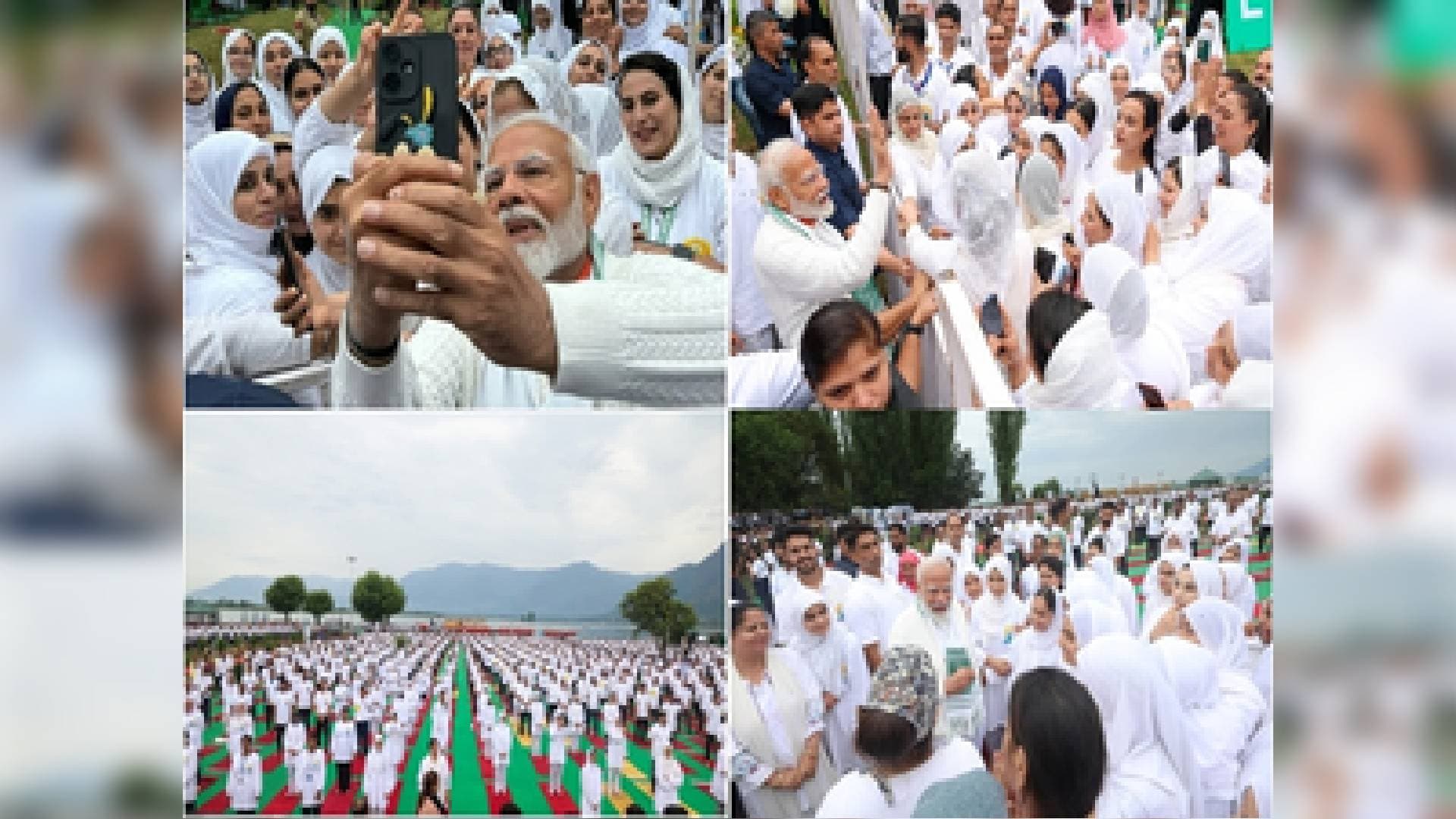 Selfies With PM Modi, Dauntless Spirit Of Kashmir Residents Mark Yoga Day Celebrations In Srinagar