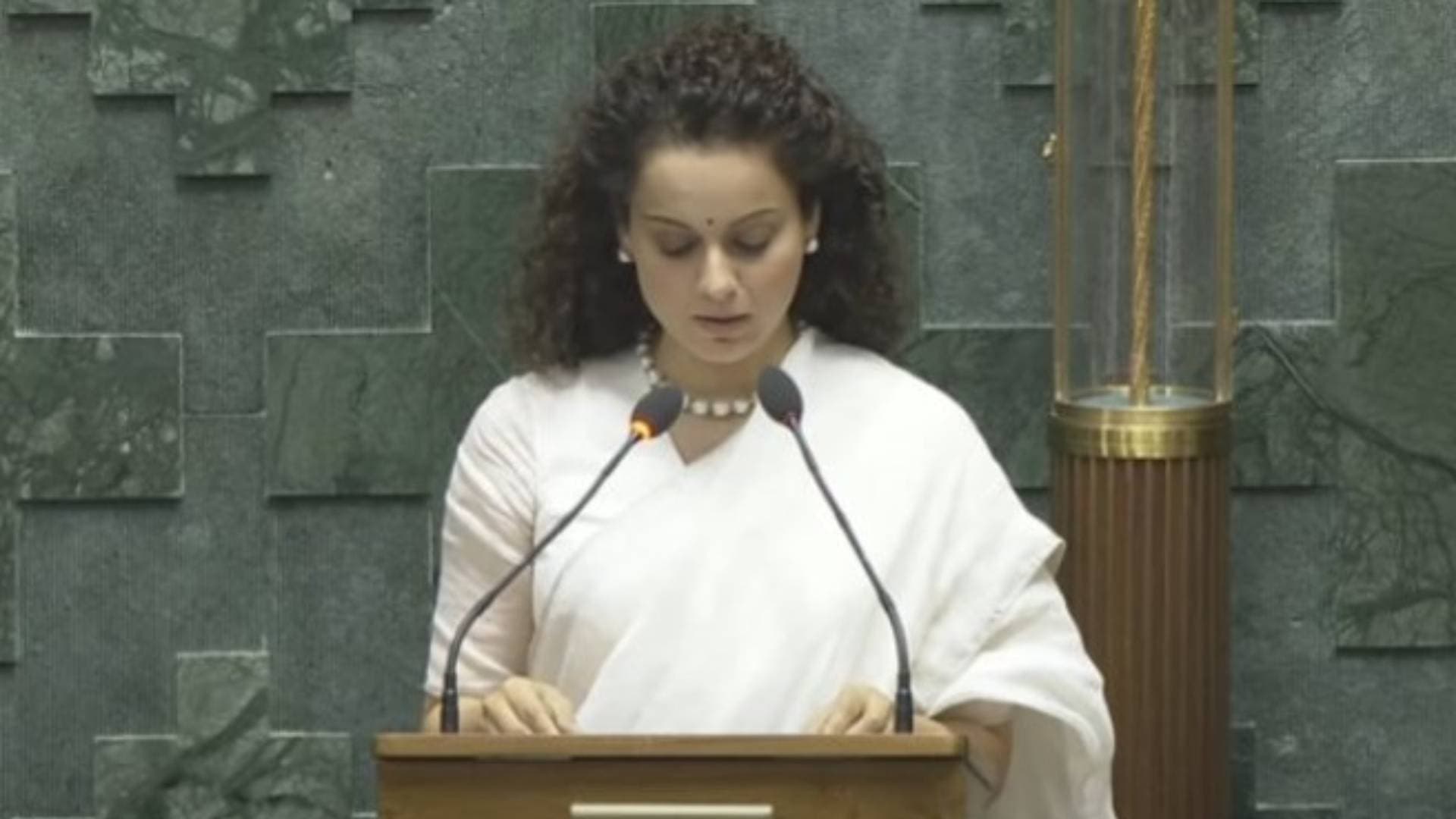 Kangana Ranaut Takes Oath As MP In 18th Lok Sabha Session