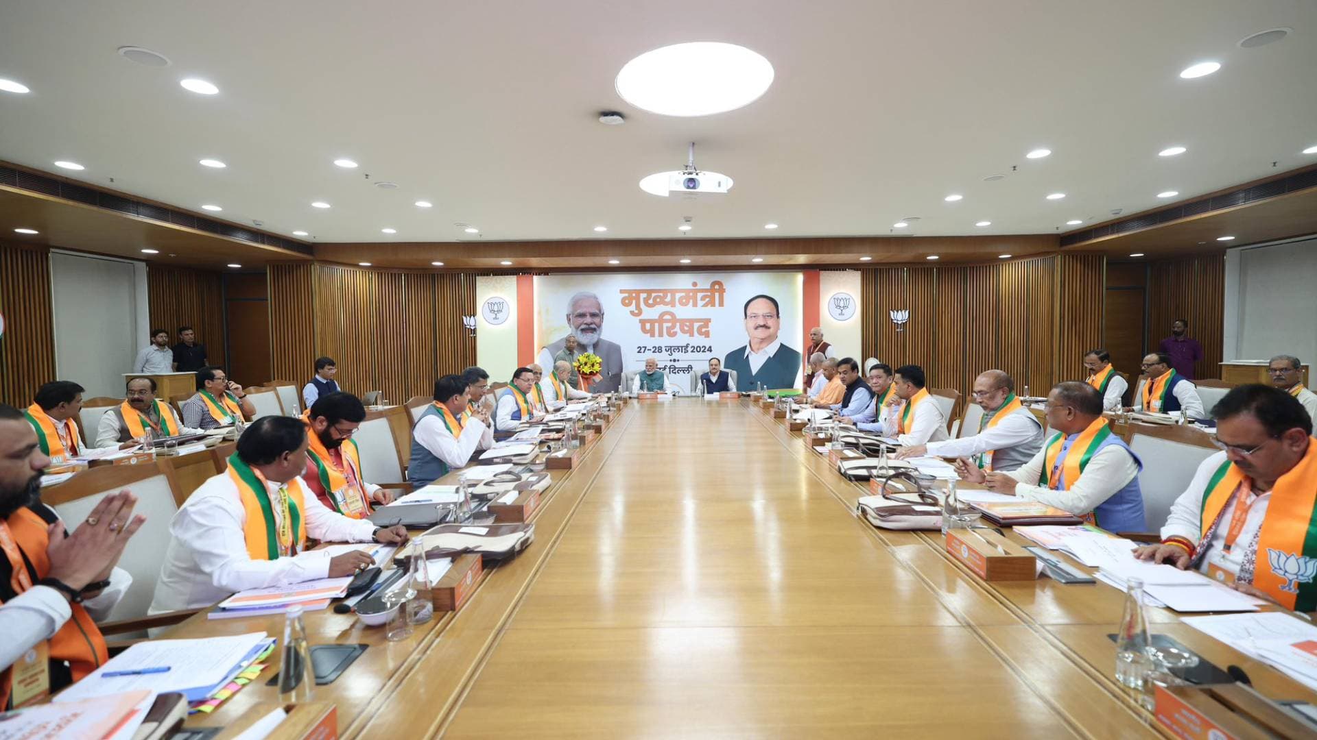 PM Modi Chairs Key BJP Meet Of CMs, Dy CMs