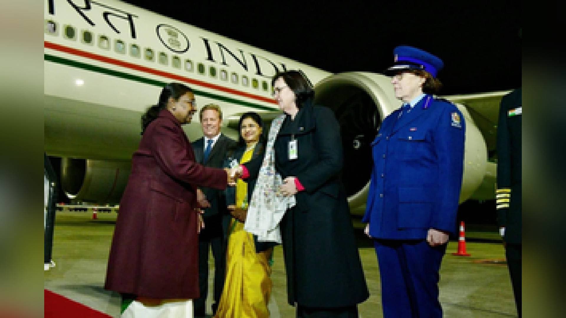 President Murmu Arrives In New Zealand On Second Leg Of Three-Nation Visit