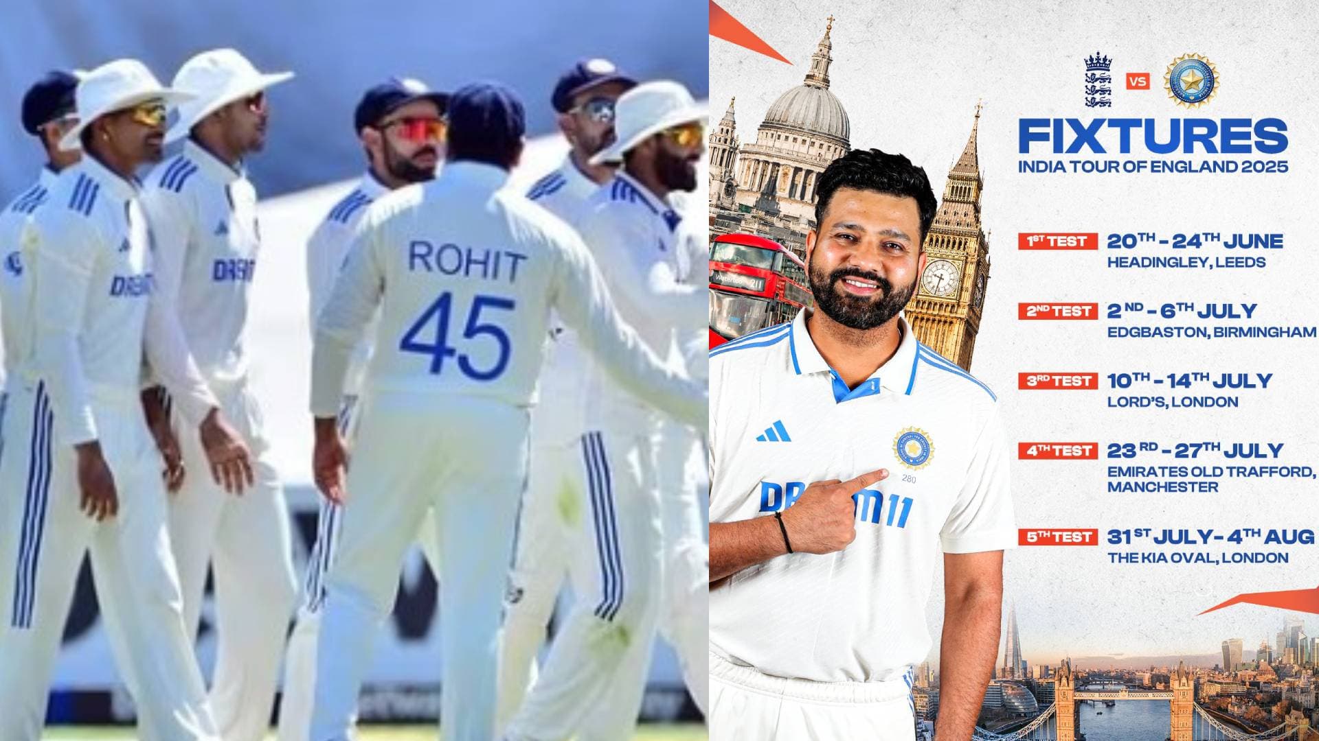 India's Five-Test Tour To England In 2025 To Kickstart From June 20