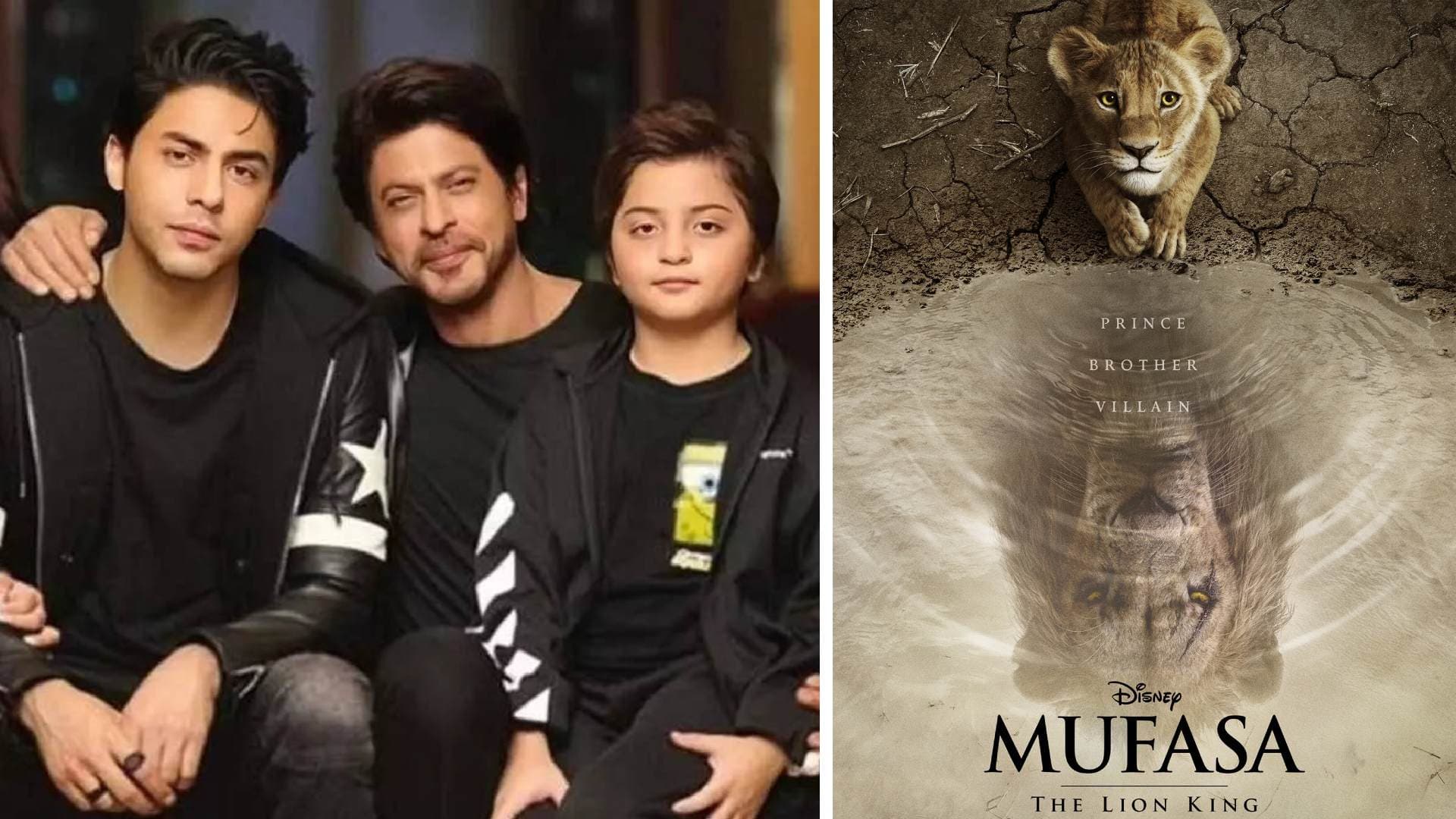 SRK, Aryan Khan, AbRam Khan To Voice Hindi Version Of 'Mufasa: The Lion King'