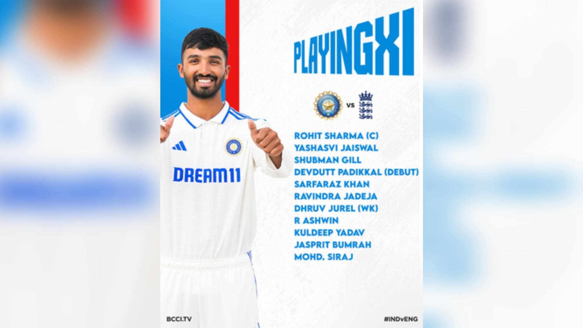 5th Test: Devdutt Padikkal Debuts As England Win Toss, To Bat First Vs India