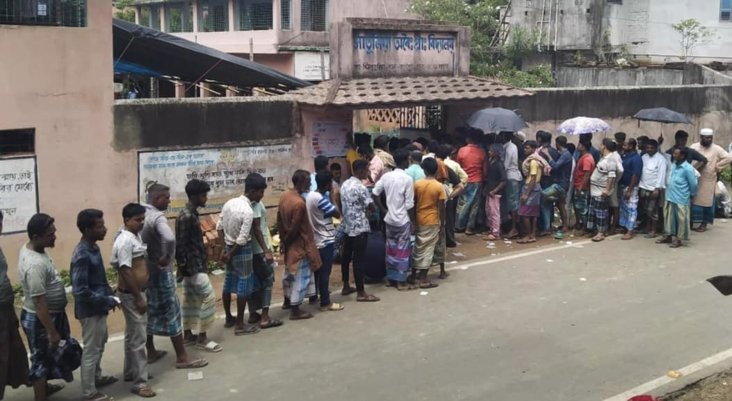 Repolling underway in two booths in Bengal